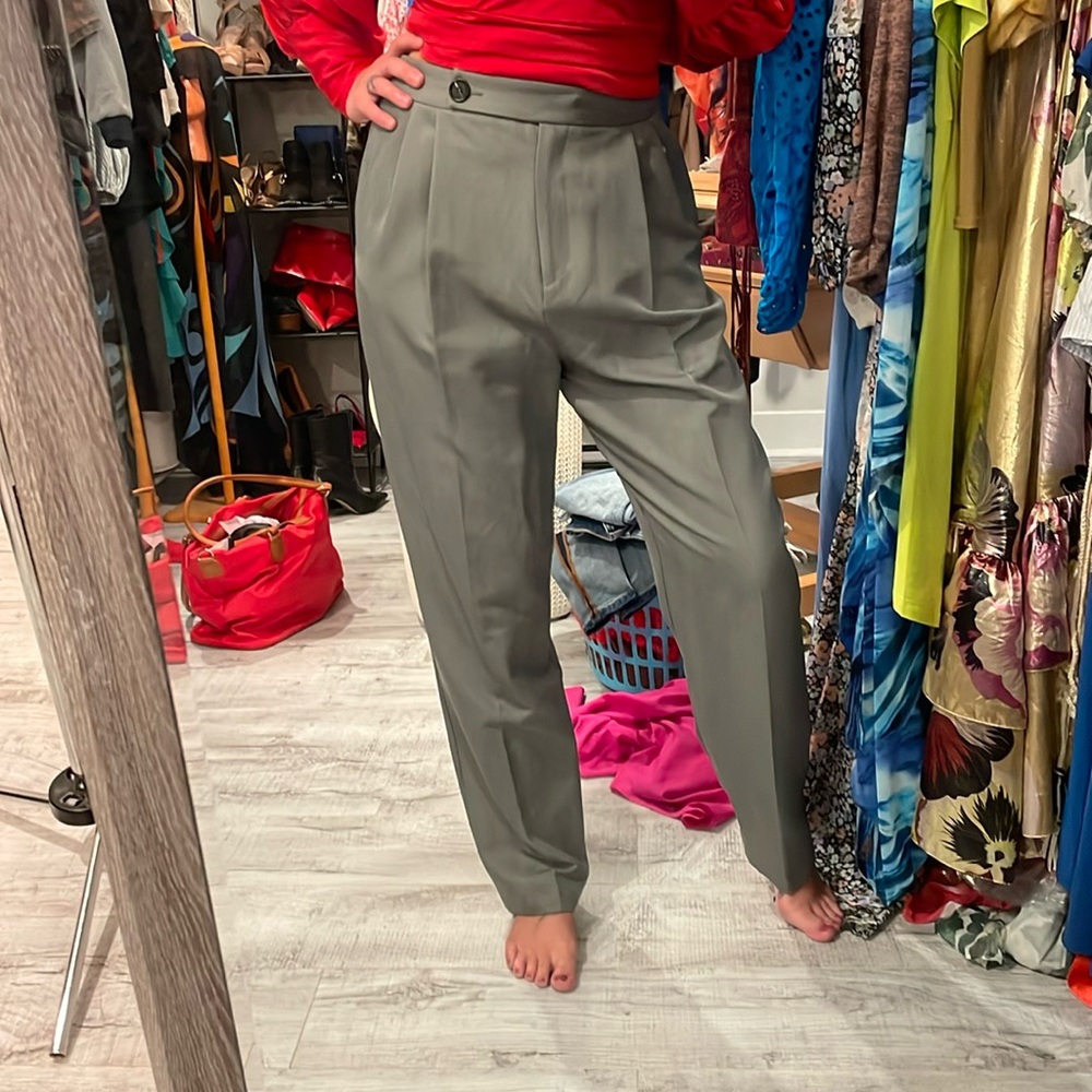 ASOS Design Gray Trousers High Rise